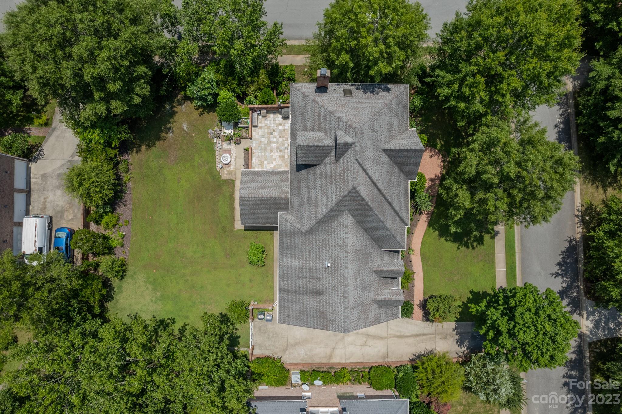 1439 Windy Ridge Road Charlotte, NC 28270 - Photo 46 of 46 an aerial view of a house with a yard