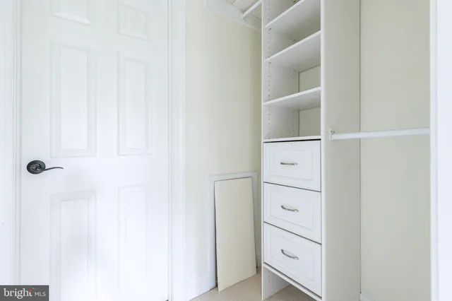 a view of a closet