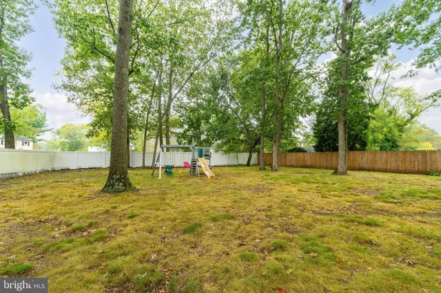 a view of a trees with a yard