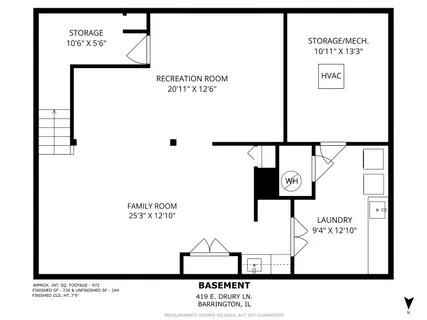$675,000 | 419 East Drury Lane, Barrington, IL 60010