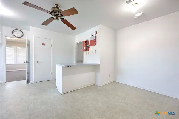 a view of an empty room