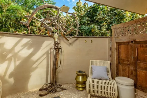 a backyard of a house