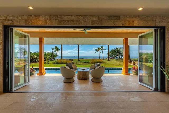 a view of a house with patio