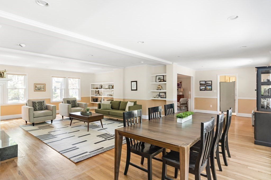 26 Leland Road Brookline, MA 02467 - Photo 6 of 30 a living room with lots of furniture and painting on the wall