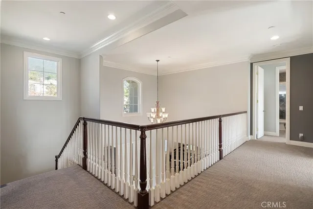 a view of hallway with bedroom