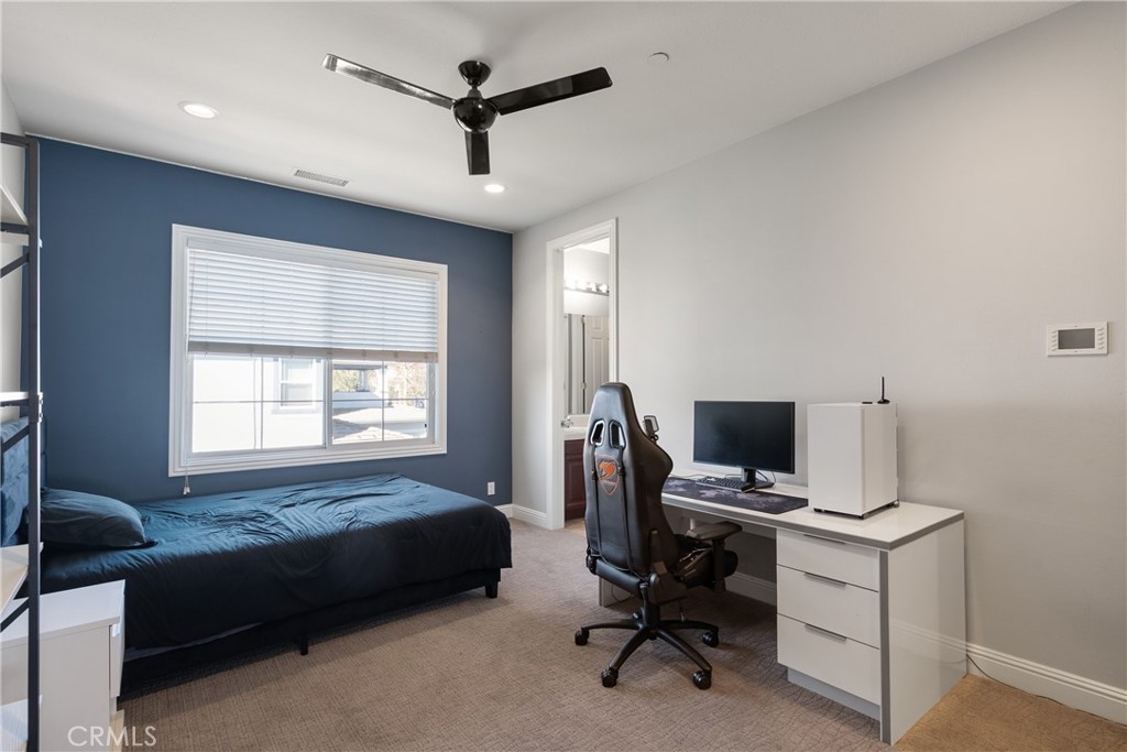 9669 Norbrook Drive Rancho Cucamonga, CA 91737 - Photo 34 of 47 a bedroom with a workspace