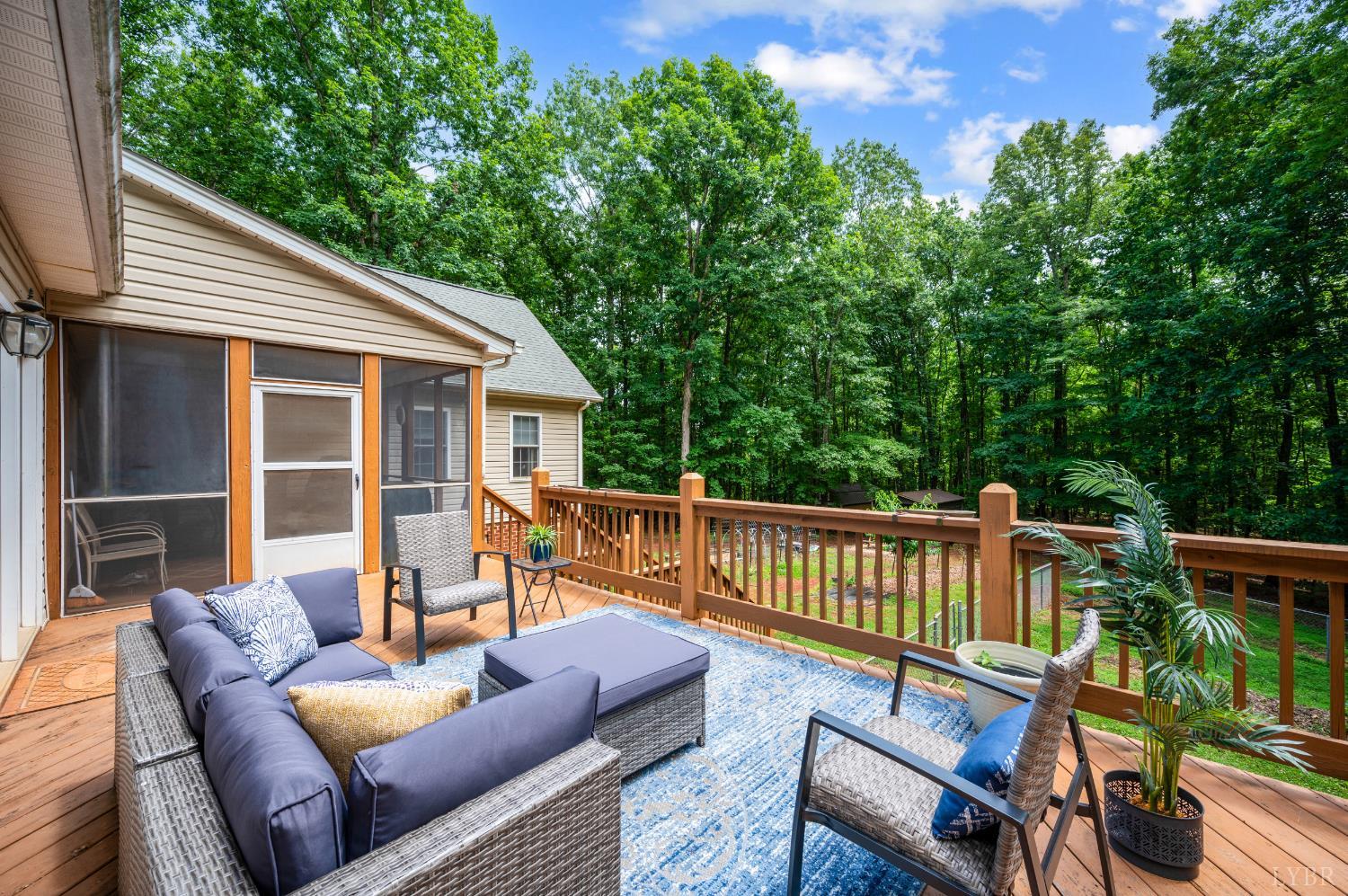 429 Matohe Road Monroe, VA 24574 - Photo 52 of 73 a view of a deck with furniture