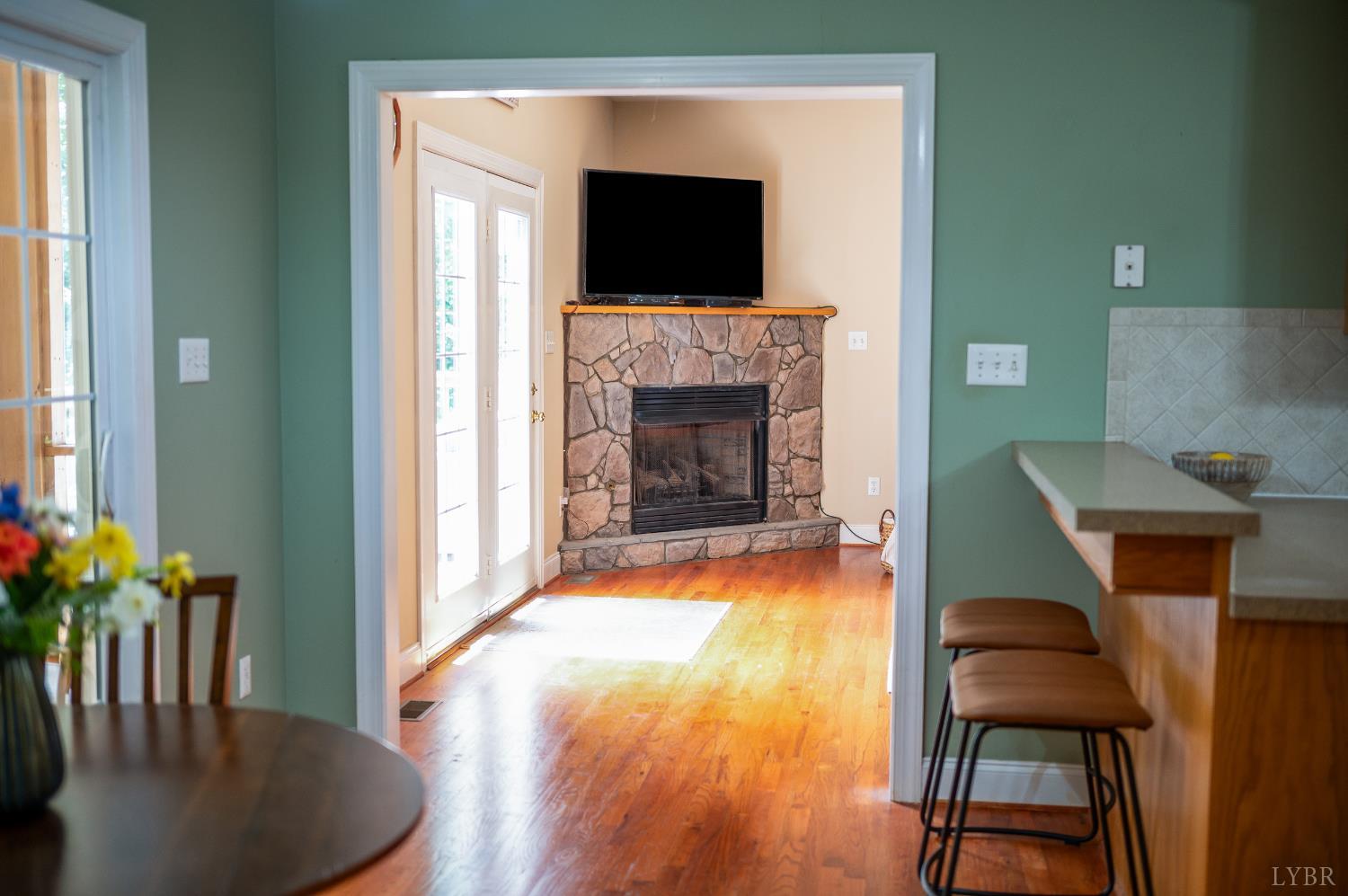 429 Matohe Road Monroe, VA 24574 - Photo 61 of 73 a living room with furniture and a fireplace