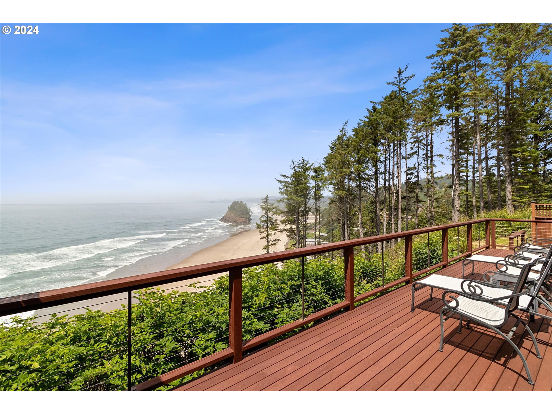 50040 South Beach Road Neskowin, OR 97149 - Photo 33 of 46 a view of city from a balcony