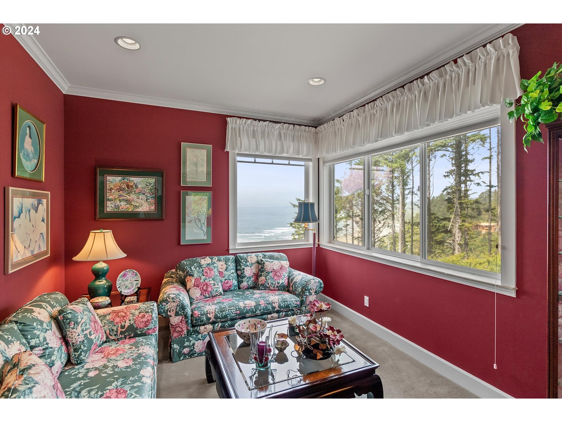50040 South Beach Road Neskowin, OR 97149 - Photo 43 of 46 a living room with furniture and a large window