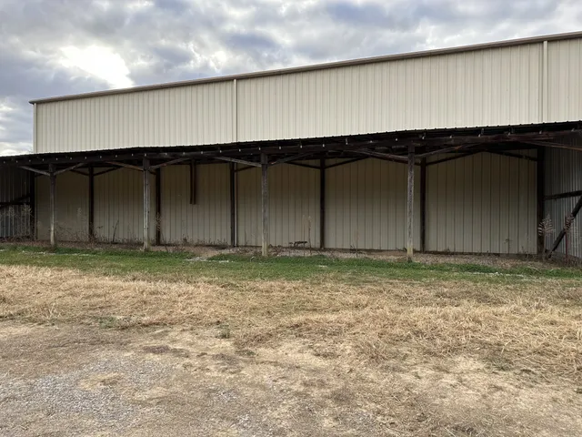 a backyard of a house