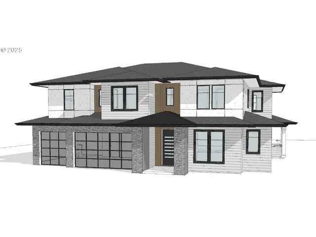 a front view of a house with a balcony