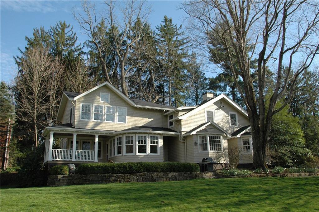 508 Beaver Road Edgeworth, PA 15143 - Photo 2 of 25 Side entrance shows lots of windows, exterior entertaining spaces and private yard.