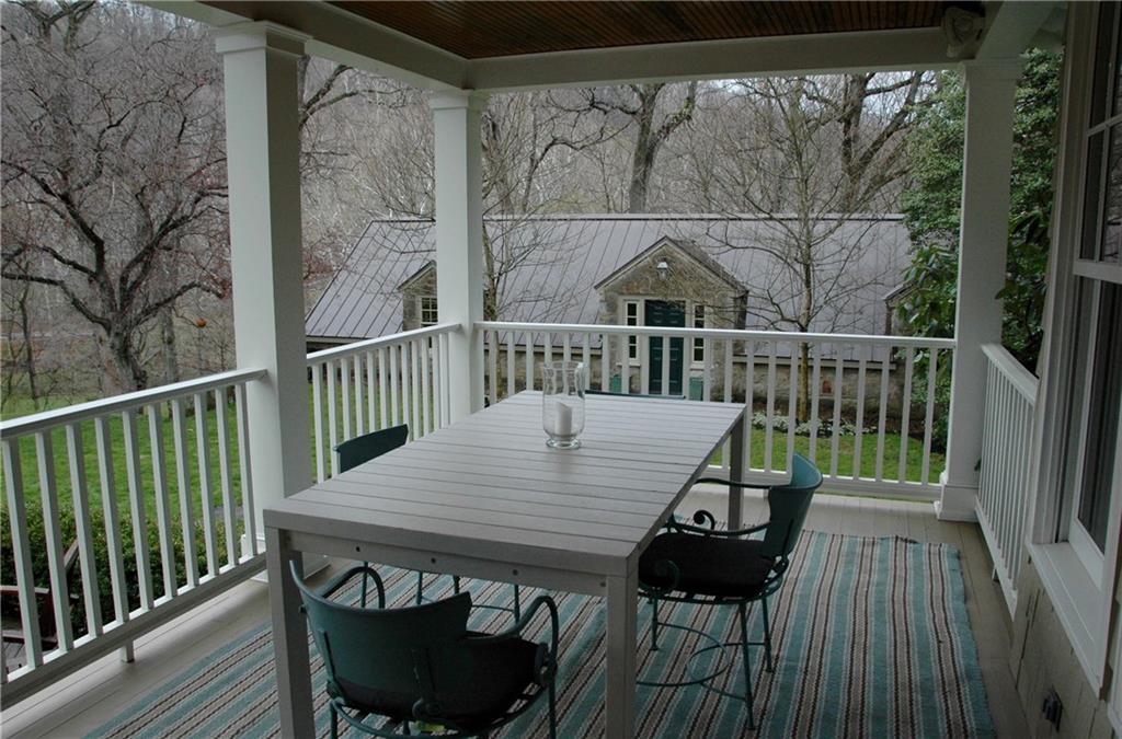 508 Beaver Road Edgeworth, PA 15143 - Photo 19 of 25 Porch off Dining Room is great for summer dining - has stone steps down to terrace and yard.