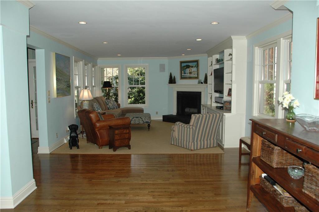 508 Beaver Road Edgeworth, PA 15143 - Photo 8 of 25 View from Kitchen to Family Room. Side entrance with mudroom area is to the left.