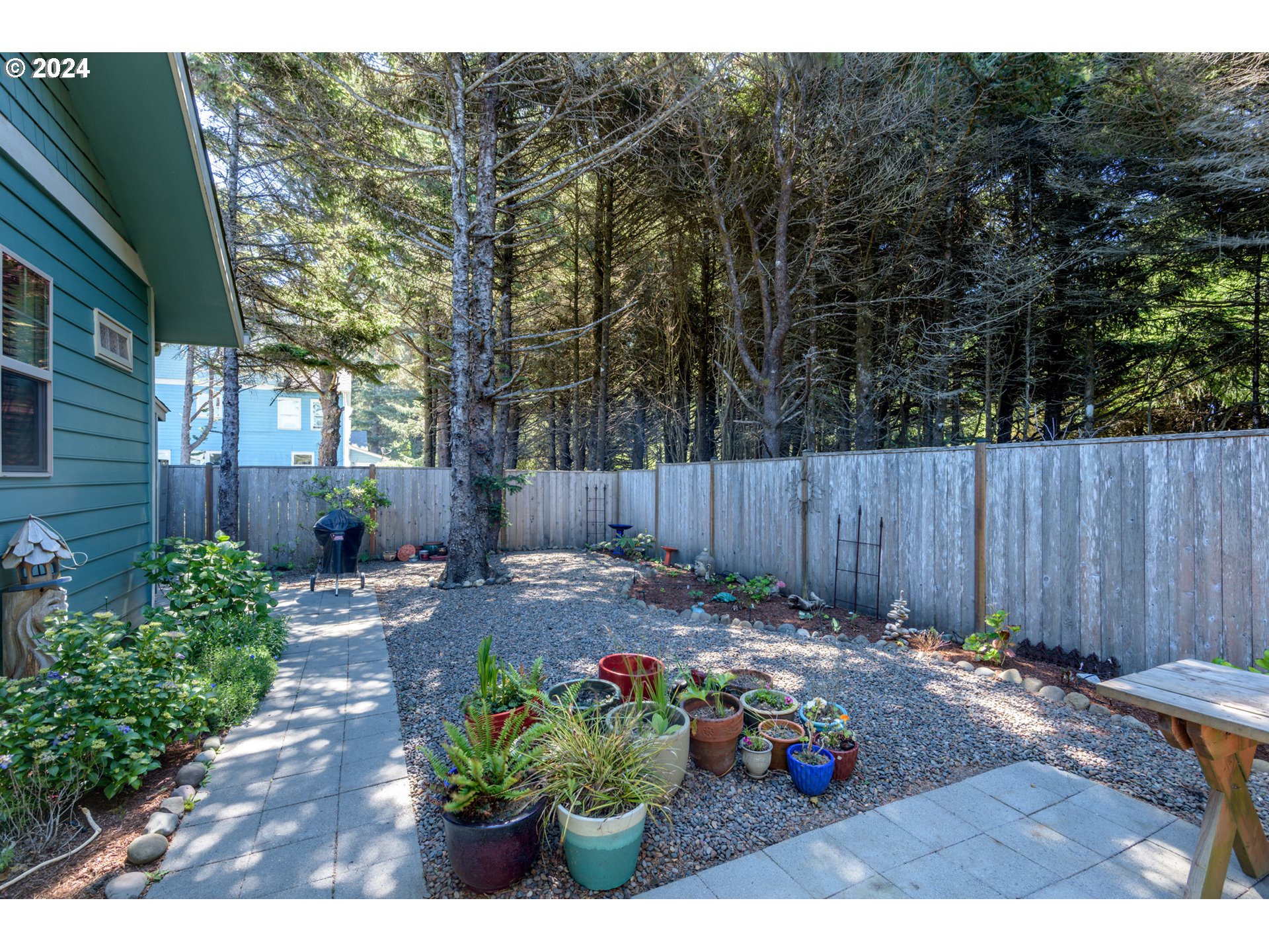 490 Lemwick Lane Yachats, OR 97498 - Photo 37 of 42 a view of garden with wooden fence