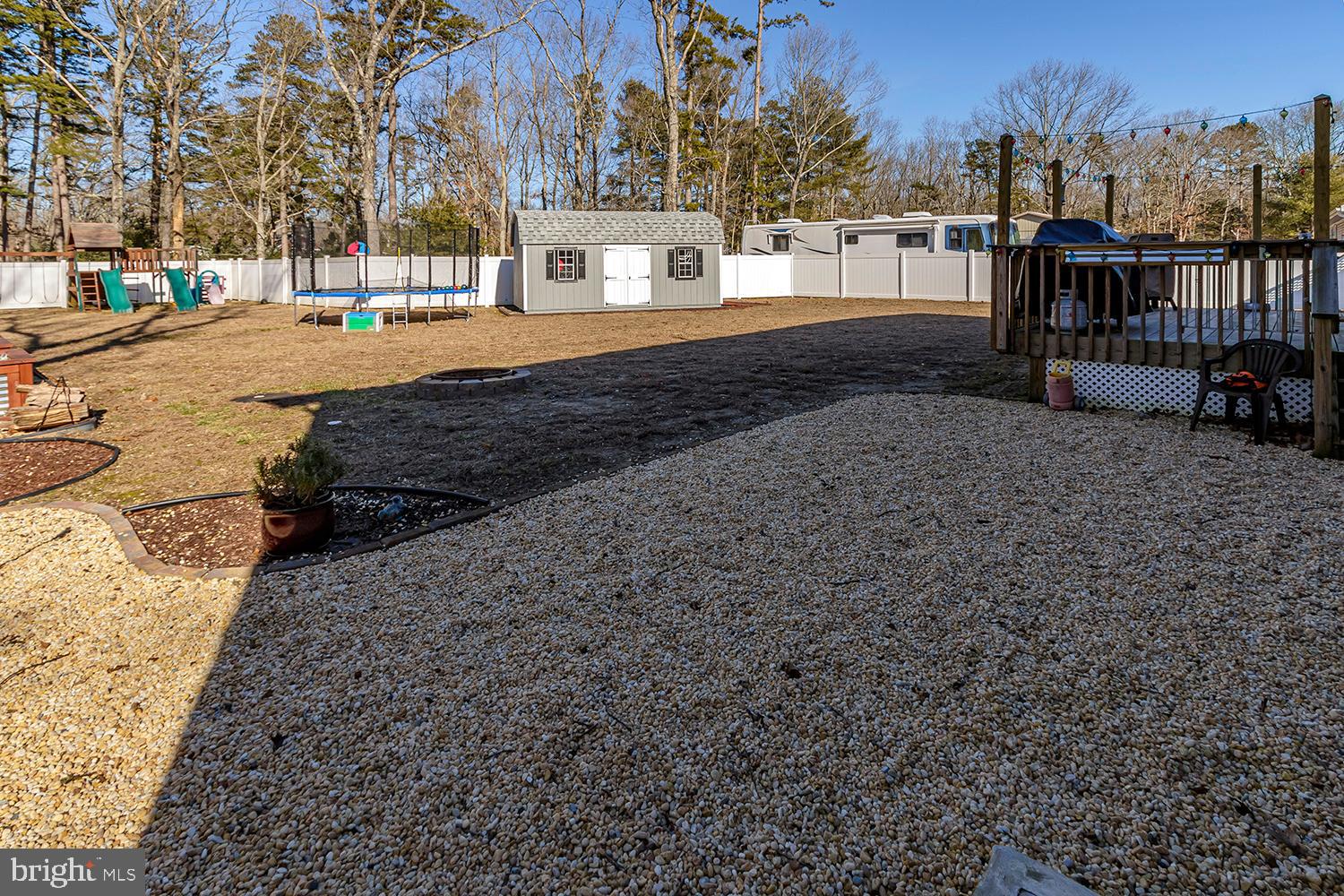 29 Avenue A Tabernacle, NJ 08088 - Photo 28 of 31 Full fenced backyard with new Amish shed