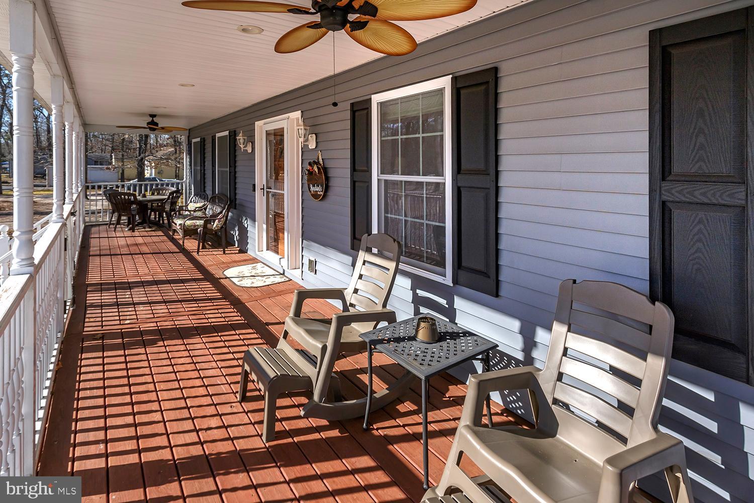 29 Avenue A Tabernacle, NJ 08088 - Photo 4 of 31 Fabulous front porch with ceiling fans