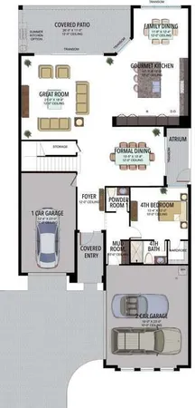 a picture of a floor plan