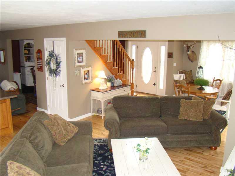 159 Potato Farm Road Somerset, PA 15501 - Photo 8 of 24 Living Room. VIEW FROM LIVING ROOM ACCROSS TO FRONT DOOR AND STAIRCASE