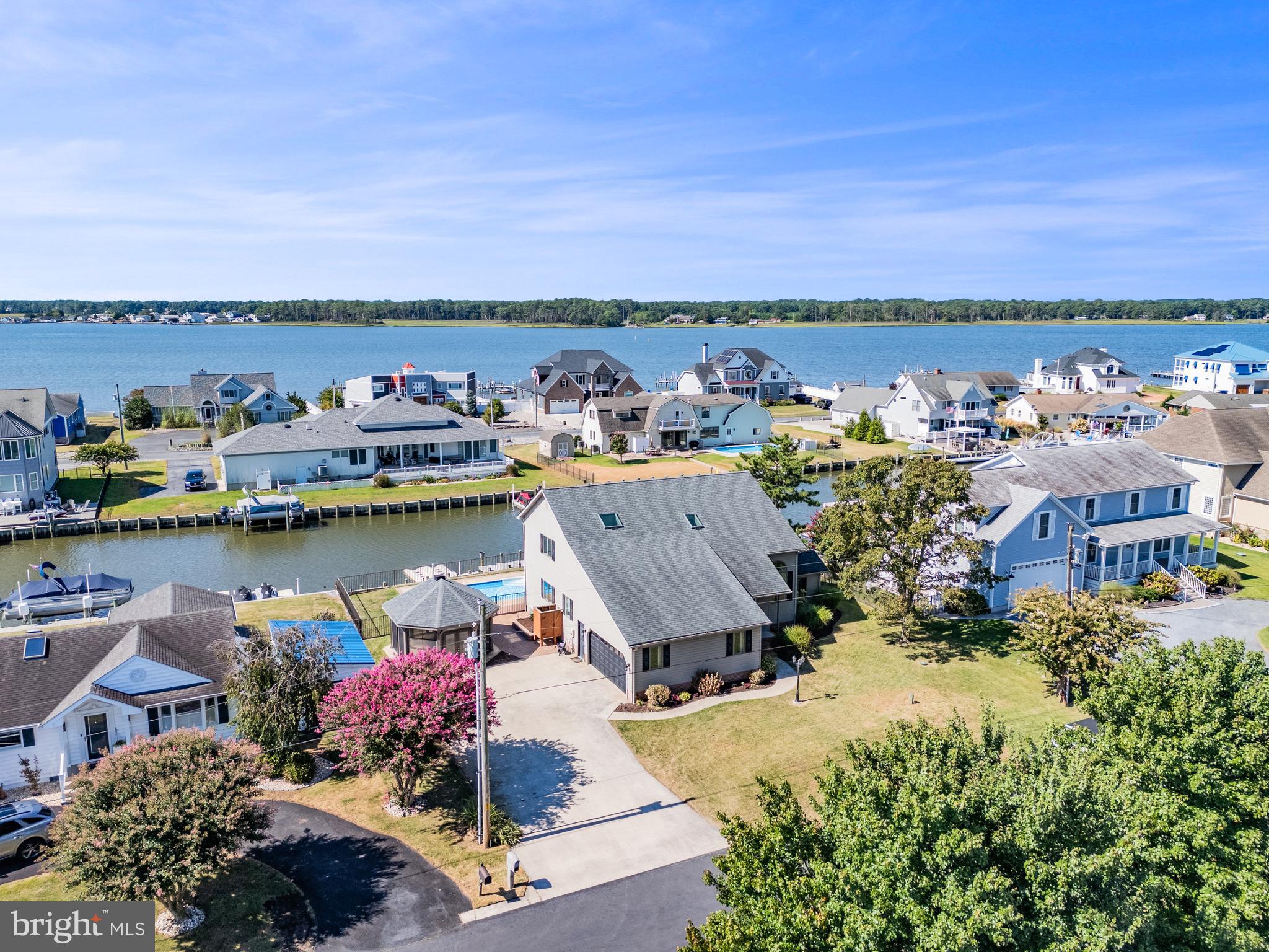 11 Arnell Road Rehoboth Beach, DE 19971 - Photo 30 of 46 an aerial view of a house with a lake view