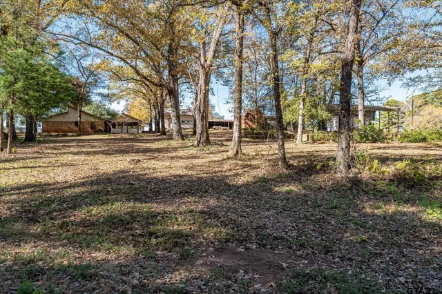 a view of road with trees