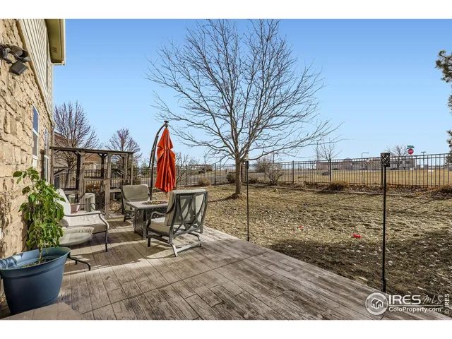 a view of outdoor space with seating area
