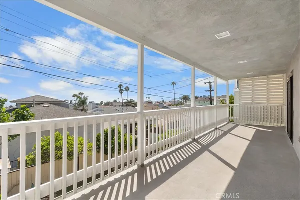a view of a balcony