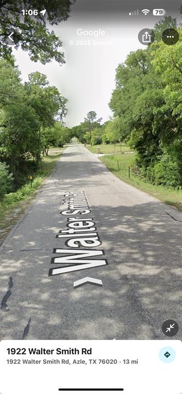 1922 Walter Smith Road Azle, TX 76020 - Photo 6 of 12 View of asphalt street with view of wooded area