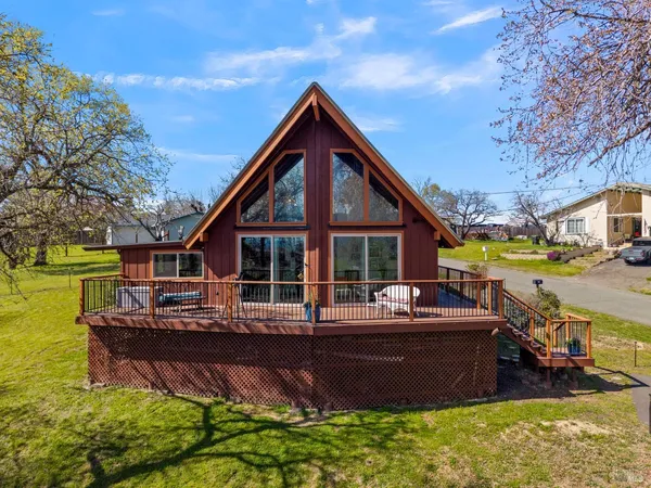 a front view of a house with swimming pool