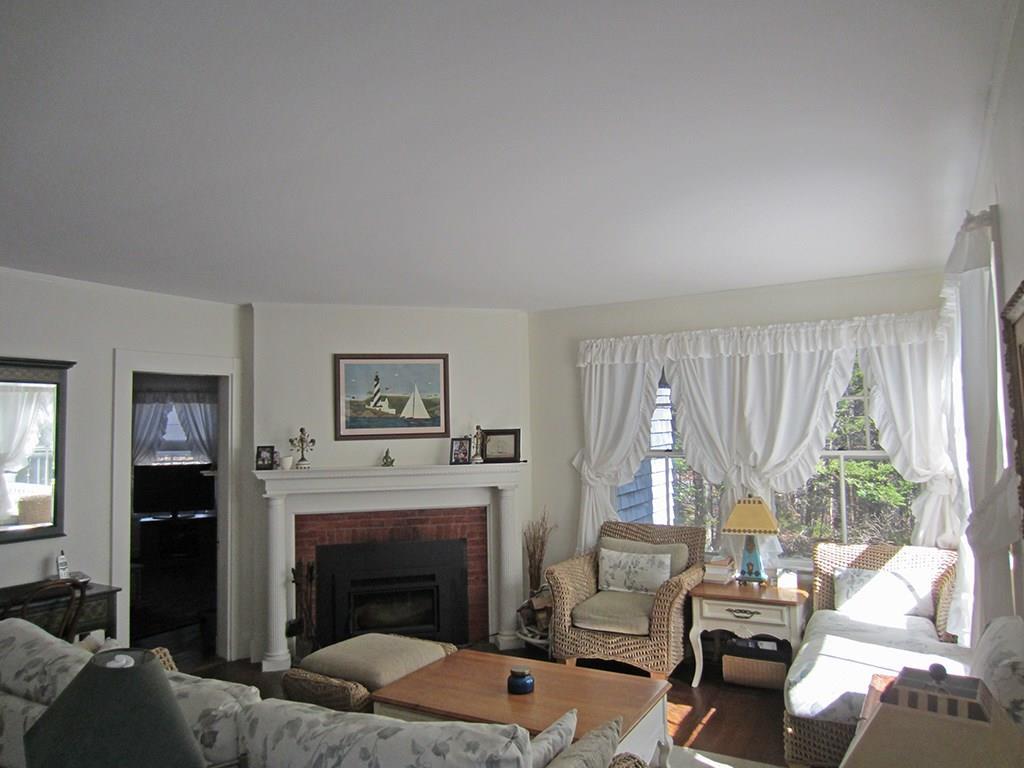 14 South Shore Road Northeast Harbor, ME 04662 - Photo 4 of 14 Living Room with Fireplace