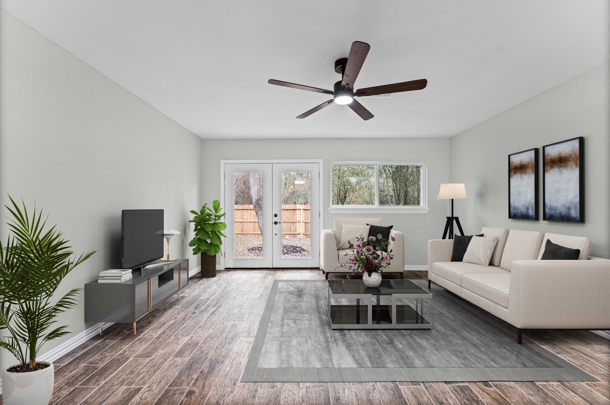 1808 North Red Cedar Circle Spring, TX 77380 - Photo 14 of 31 a living room with furniture and a wooden floor