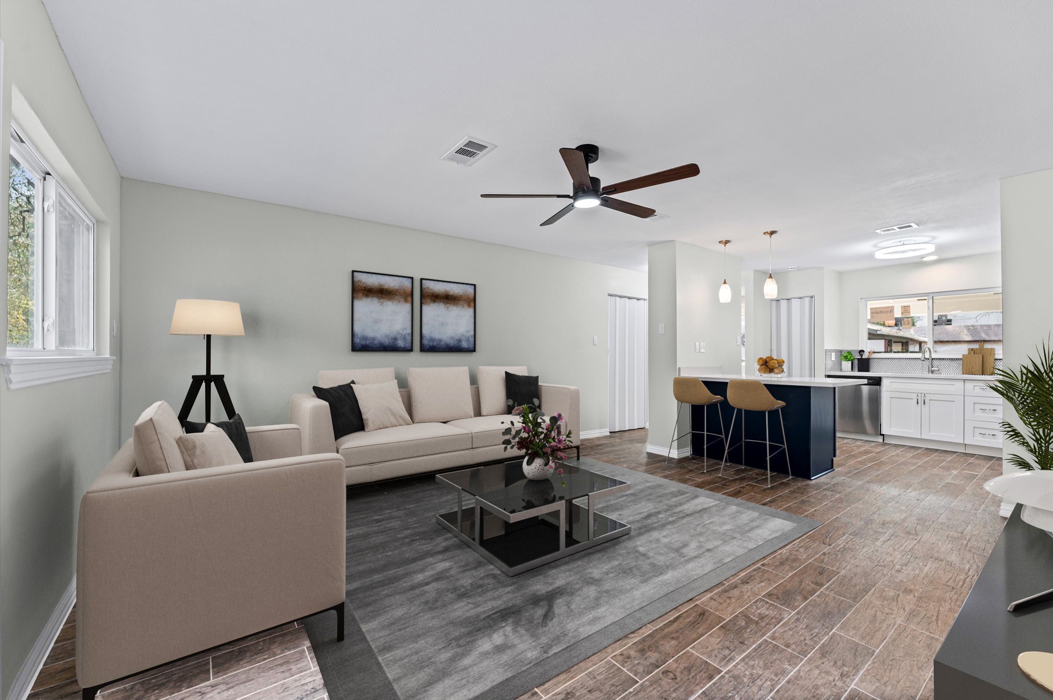 1808 North Red Cedar Circle Spring, TX 77380 - Photo 18 of 31 a living room with furniture kitchen and a table