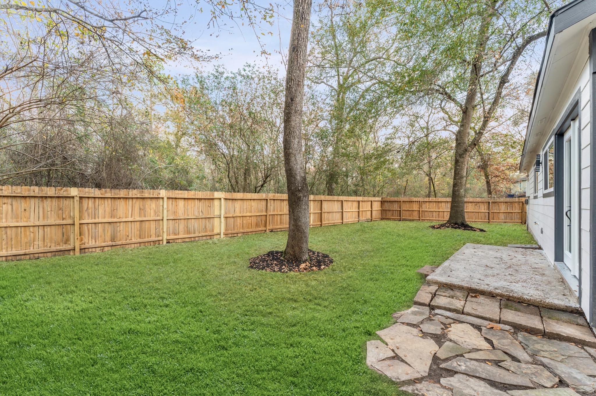 1808 North Red Cedar Circle Spring, TX 77380 - Photo 29 of 31 a view of a backyard with a garden