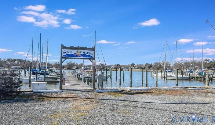 69 Pinewood Lane Colonial Beach, VA 22443 - Photo 20 of 20 Dock area featuring a water view and a boat ramp