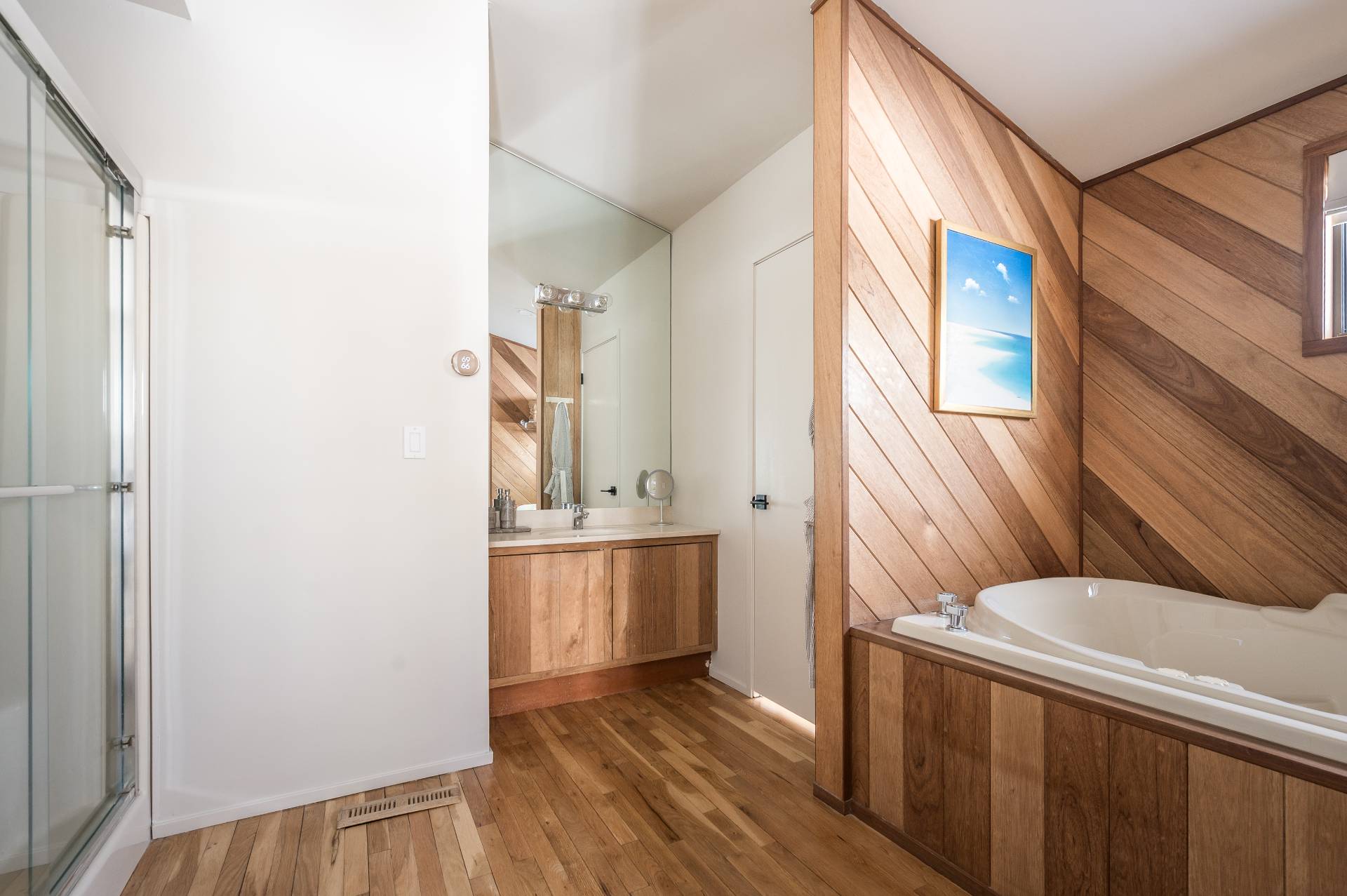 12 Rivers Road East Hampton, NY 11937 - Photo 17 of 23 a bathroom with a sink and a mirror