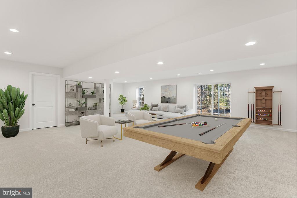 2770 Fredericks Hall Road Mineral, VA 23117 - Photo 34 of 57 a living room with furniture pool table and windows