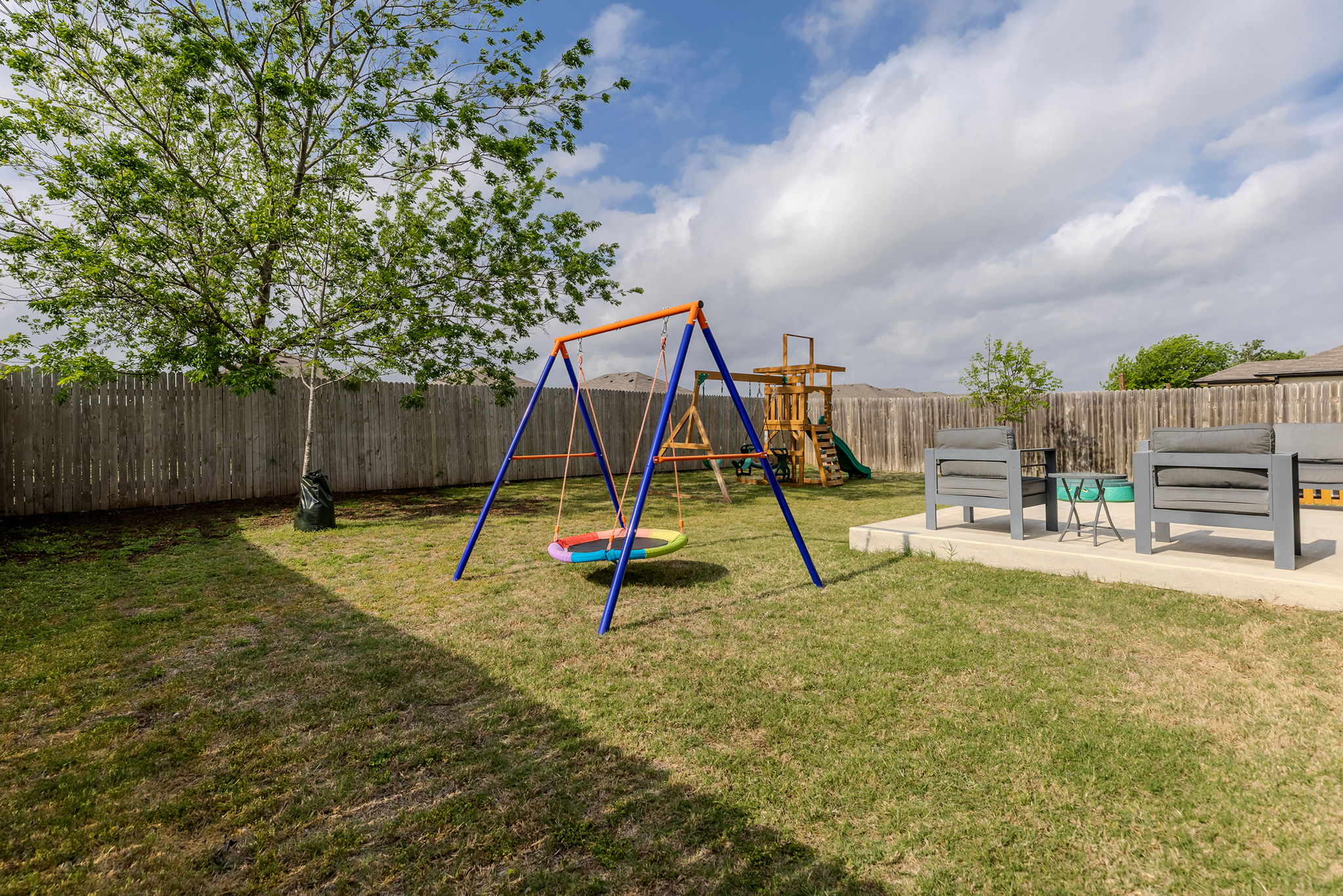 404 Cassandra Drive Hutto, TX 78634 - Photo 38 of 40 View of play area featuring a fenced backyard