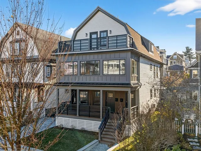 a front view of a house