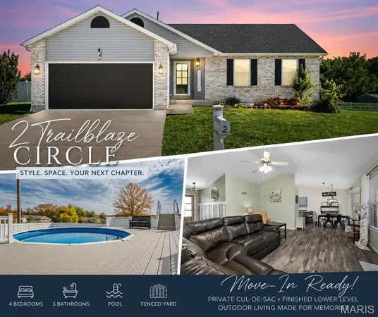 $365,900 | 2 Trail Blaze Circle, Festus, MO 63028