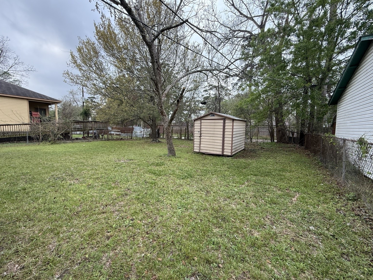 10341 Caxton Street Houston, TX 77016 - Photo 12 of 17 Backyard view with plenty of room for outdoor activities .