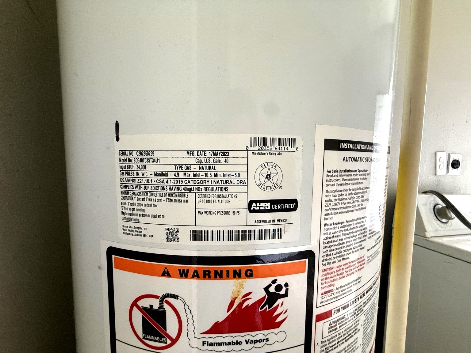 10341 Caxton Street Houston, TX 77016 - Photo 16 of 17 Water heater unit.