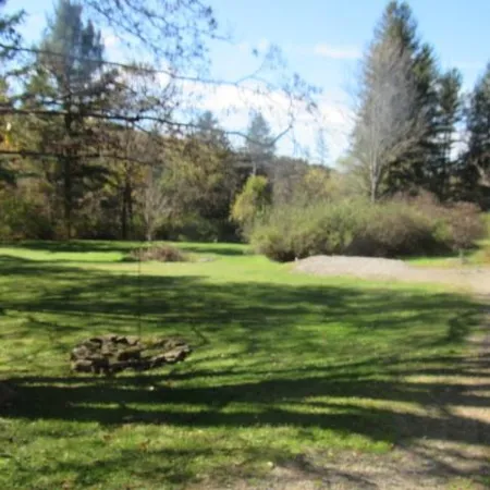a view of a grassy field