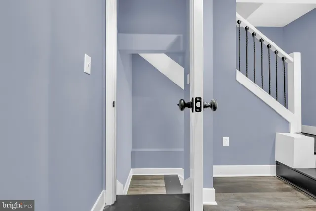 a view of an entryway door