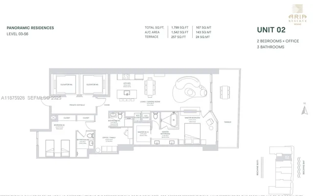 $9,000 | 700 Northeast 24th Street, Unit 4602S, Miami, FL 33137