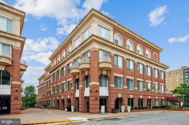 a front view of a building