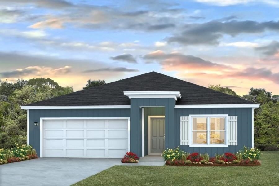 7505 Saddlebrook Avenue Pace, FL 32571 - Photo 2 of 16 front view of a house with a yard