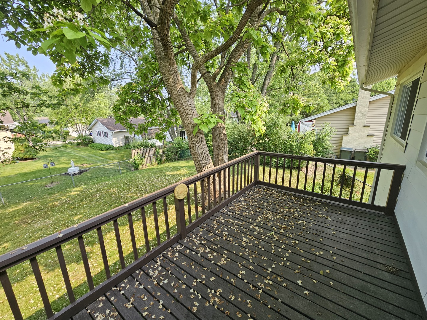 235 North Rohlwing Road Palatine, IL 60074 - Photo 32 of 35 a view of a balcony with wooden floor