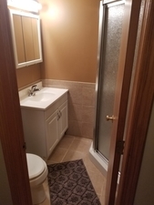 6110 Birmingham Street Chicago Ridge, IL 60415 - Photo 18 of 20 a bathroom with a sink and a toilet
