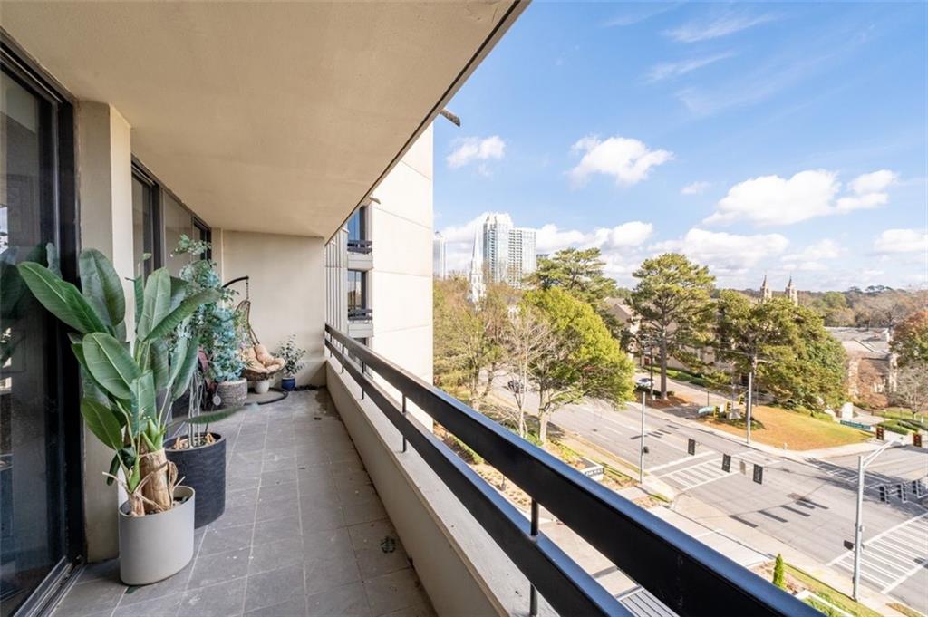 2660 Peachtree Road Northwest, Unit 9G Atlanta, GA 30305 - Photo 16 of 37 a view of balcony with furniture